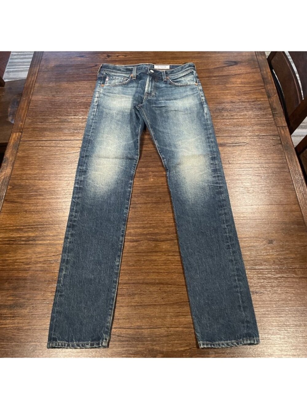 AG Dylan Slim Skinny Jean 32x34 GWL Medium Wash Faded Distressed AG-ED Denim